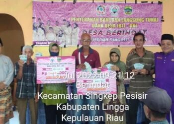 Pemerintah Desa Berindat Salurkan BLT DD Bulan Juli Tahun 2022