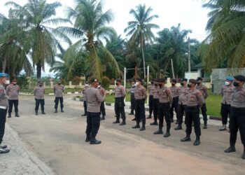 Polres Palas PAM TPS Pilkades Ulang di Sibodak Sosa Jae Huragi