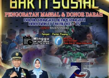 Ayo ikuti Bakti Sosial Kesehatan Pengobatan Massal Gratis Bersama Lanud Raden Sadjad