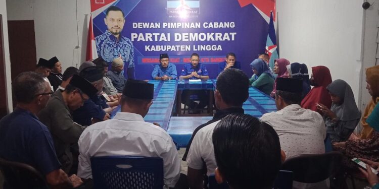 Ketua DPC Partai Demokrat Lingga,Mudasir Zahid,Optimis Bisa Membesarkan Partai Demokrat di Lingga