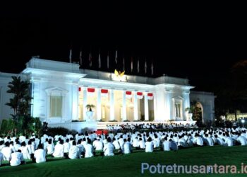 Zikir dan Doa Kebangsaan 77 Indonesia Merdeka di Istana, Jokowi: Kita Patut Bersyukur