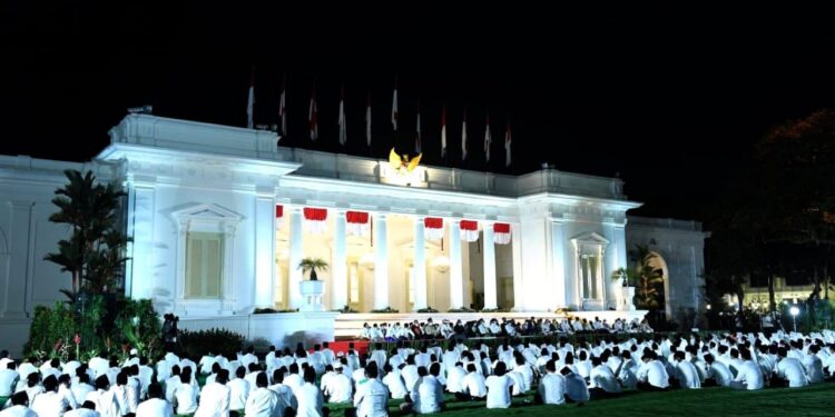 Zikir dan Doa Kebangsaan 77 Indonesia Merdeka di Istana, Jokowi: Kita Patut Bersyukur