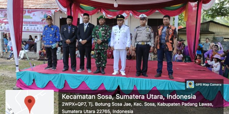 Semarak HUT RI 77, Camat Lepas Devile Marchingband dikawal Sat Lantas Polres Palas