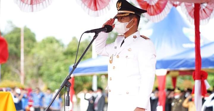 Pemkab Lingga Gelar Upacara Peringatan HUT RI Ke-77