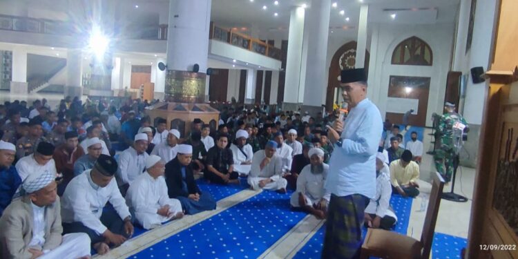Bupati Natuna Asprisiasi Walikota Dumai Lakukan Tabligh Akbar di Natuna