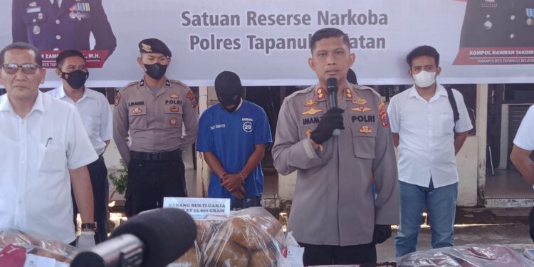 Polres Tapanuli Selatan Gagalkan Penyelundupan Ganja Sebanyak 15,860 Kg