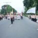 Bupati Asahan Lepas Kirab Tangkal Napza Kwarda Gerakan Pramuka Sumut Tahun 2022