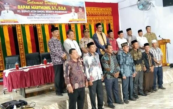 Sukseskan Program Gisa, Pj Bupati Aceh Singkil Kunker ke Kuala Baru