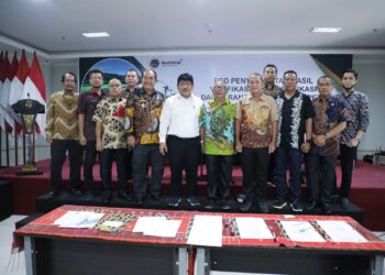 Wabub Asahan Tanda Tangani Berita Acara Verifikasi dan Klarifikasi Data Lahan Sawah