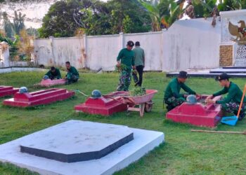 HUT TNI Ke- 77, Puslatpurmar 9 Dabo Singkep Gelar Sejumlah Kegiatan