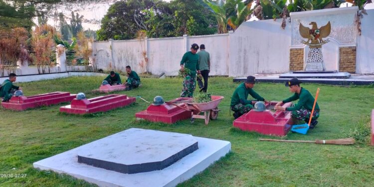 HUT TNI Ke- 77, Puslatpurmar 9 Dabo Singkep Gelar Sejumlah Kegiatan