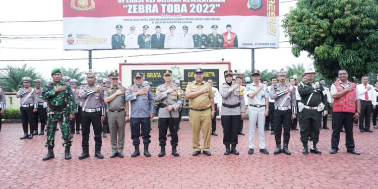 Wabub Asahan Hadiri Apel Gelar Pasukan OPS Zebra Toba 2022