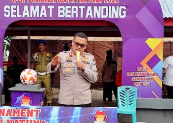 Jika Terjadi Kerusuhan, Kapolres Akan Hentikan Tournament Piala Bupati Natuna Tahun 2022