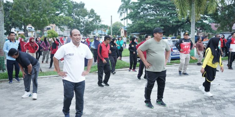 Pemkab Asahan Gelar Senam Bersama