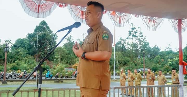 Awali Jam Kerja, Pemkab Lingga Apel Bersama