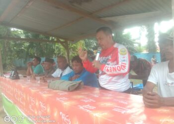 Plt. Camat Bandar Pulau Buka Turnamen Bola Volli Miranda Cup Desa Manis