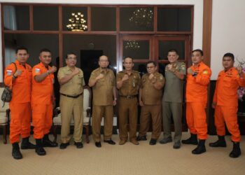 Sekdakab Asahan Audiensi Bersama Basarnas Pos Tanjung Balai Asahan