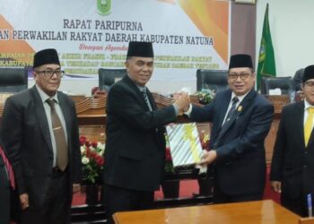 Melalui Rapat Paripurna, 5 Fraksi DPRD Natuna Setuju RAPBD-P
