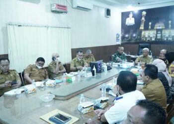 Bupati Asahan Ikuti Rakor Pengendalian Inflasi Daerah Secara Virtual