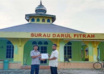 PT Timah Tbk Beri Bantuan ke Surau Darul Fitrah Teluk Air