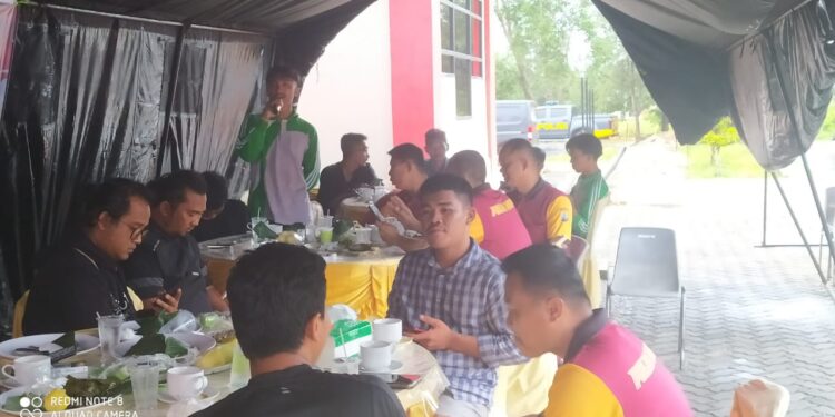 Polres Lingga Ngopi Bareng Awak Media