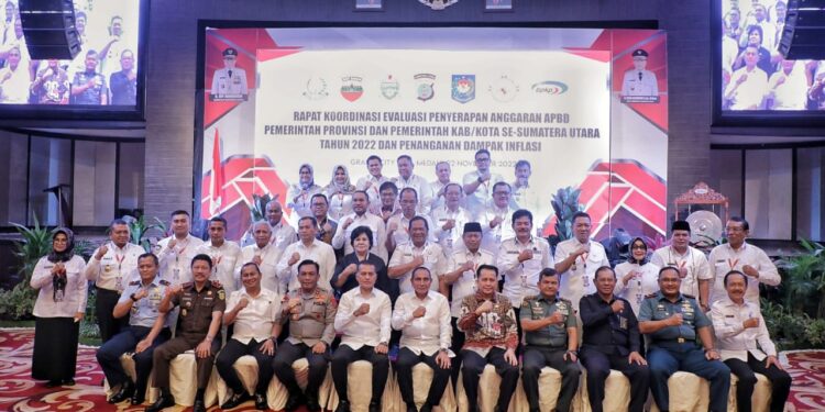 Bupati Asahan Hadiri Rakor Evaluasi Penyerapan Anggaran APBD Pemprov dan Kabupaten/Kota se- Sumut Tahun 2022