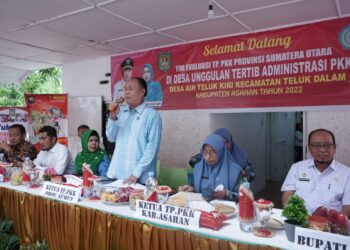 Pemkab Asahan Terima Kunjungan Tim Evaluasi TP PKK Provsu di Desa Air Teluk Kiri