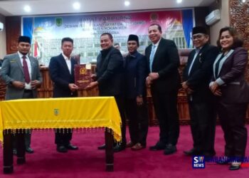 DPRD Rohil Gelar Rapat Paripurna Ranperda Pilpeg Jadi Perda