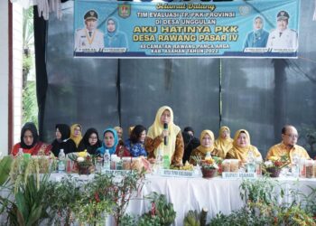 Tim Evaluasi PKK Sumut Kunjungi Desa Rawang Pasar VI
