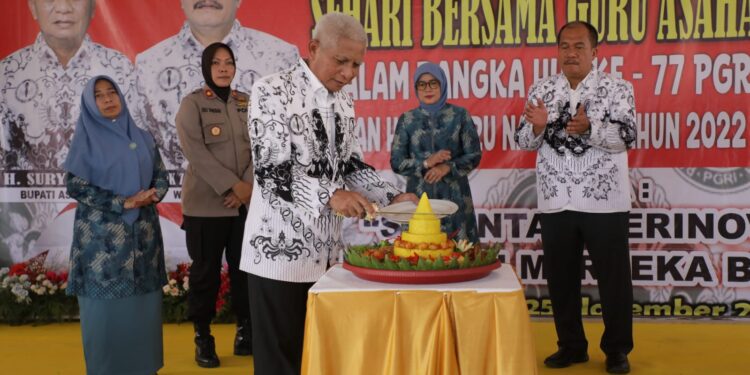 Bupati dan Wakil Bupati Asahan Ikuti Rangkaian Kegiatan Sehari Bersama Guru