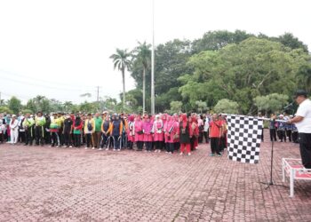 Hut Kopri ke-51, Wakil Bupati Asahan Lepas Peserta Gerak Jalan Santai