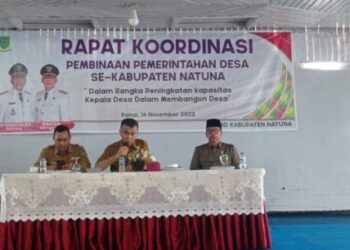 Bupati Sampaikan Beberapa Hal Kepada Kades se-Kabupaten Natuna