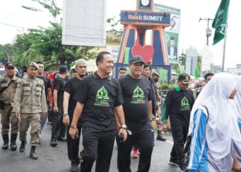 Wakil Bupati Asahan Lepas 5300 Peserta Gerak Jalan Santai
