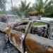 2 Mobil Terbakar Akibat Tabrakan