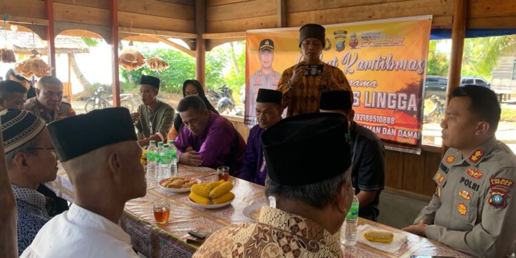 Jumat Curhat, Kapolres Lingga Tampung Keluhan Warga Singkep Selatan
