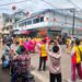 Imlek di Lingga, Meriah Kelompok Barongsai Datangi Rumah Warga