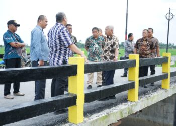 Bupati Asahan Tinjau Jembatan di Kecamatan Rawang Panca Arga