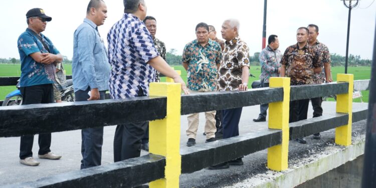 Bupati Asahan Tinjau Jembatan di Kecamatan Rawang Panca Arga