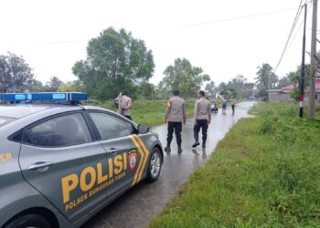 Antisipasi Bencana, Kapolres Natuna Laksanakan Patroli Daerah Rawan Banjir