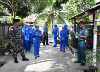 Sambut HUT Lanal Ranai ke – 26, Danlanal Gelar Lomba Kebersihan Rumdis