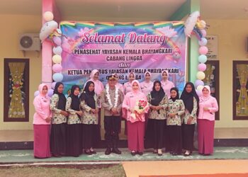 Bentuk Perhatian, Kapolres Lingga dan Bhayangkari Kunjungi TK Kemala Bhayangkari Cabang Lingga