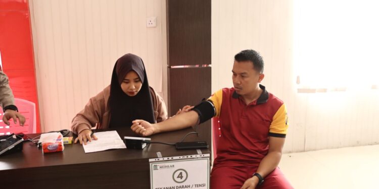 Polres Lingga Gelar Rikkes Berkala Bagi Personel Polri dan ASN Polri