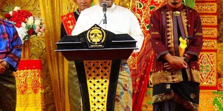 Sambut Bulan Suci Ramadhan di Karimun, Bupati Hadiri Kenduri Kampung Sehidang Talam