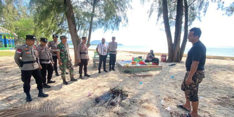 Amankan Tempat Wisata di Karimun, TNI-Polri dan Inkait Gelar Patroli