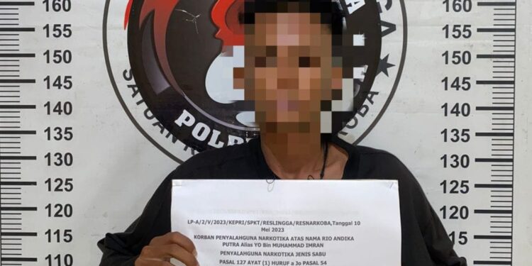 Satresnarkoba Polres Lingga Amankan Tersangka Penyalahgunaan Narkoba
