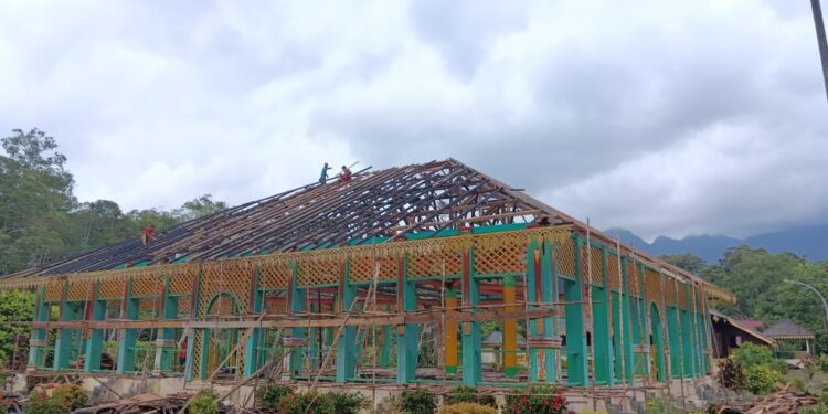 Tata Kawasan Pusaka, PUTR Lingga Rehab Balairung Istana Damnah