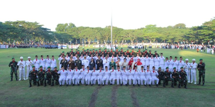 Wakil Bupati Asahan Pimpin Upacara Penurunan Bendera Merah Putih