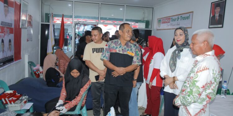 Bupati Asahan Tinjau Kegiatan Donor Darah Srikandi PPMA