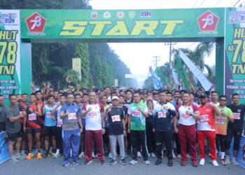 Bupati Asahan Lepas Peserta Fun Run HUT ke- 78 TNI