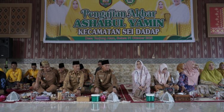 Bupati Asahan Ikuti Pengajian Akbar Ashabul Yamin Kecamatan Sei Dadap